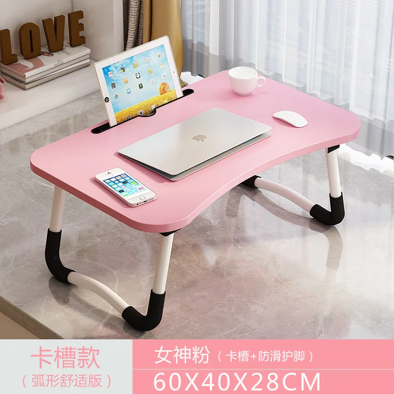 Laptop Bed Table Foldable Lap Table with Cup Holder Drawer Tablet Stand Laptop Bed Tray Portable Lap Foldable Legs