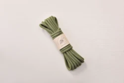 Vibrant 6mm Cotton Braid Cord - 5 Meters (18 MOSS GREEN)