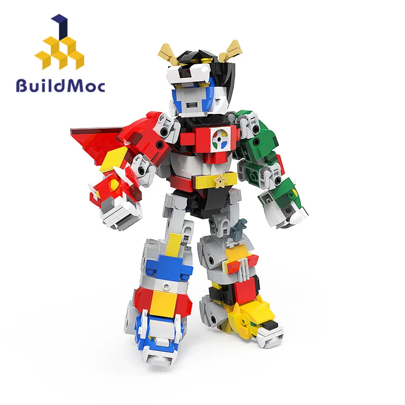 

Voltroned Robot Action Figure Building Blocks Anime Figure Technical Mecha Bricks Constructor Model Brick Set Children Toys Moc