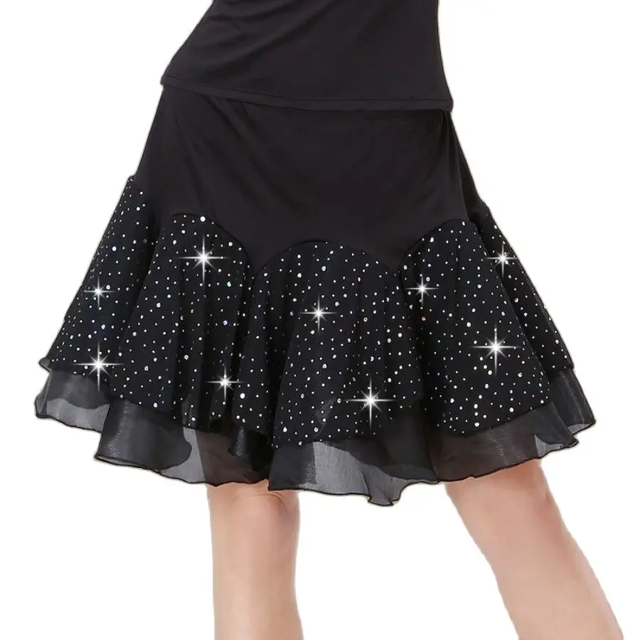 

Square Dance Dress Short Skirt Summer New Dancing Dress Latin Dance Miniskirt Skirt Expansion Skirt Performance Row Dance Girl