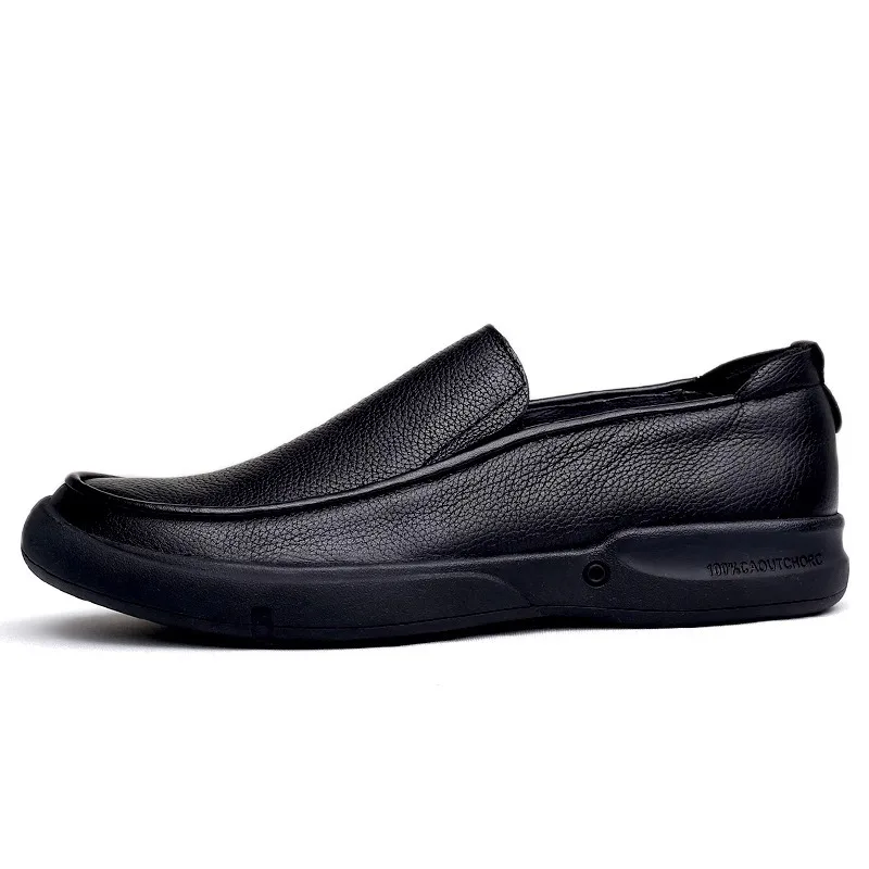 LIHUAMAO Slip On Loafers Men Shoes Casual Cow Leather Designer Comfortable Walking Sneakers outdoor work shoes for men 3