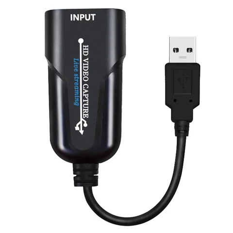 Computer Portable USB To for  Adapter 1080P 60fps Mini High Speed Plastic HD UVC Plug And Play Video  Card