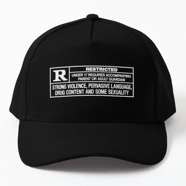 

Rated R Baseball Cap Hat Czapka Sport Casquette Fish Summer Bonnet Sun Outdoor Hip Hop Spring Casual Solid Color Black