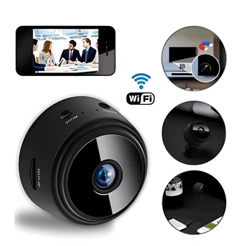 Kit com 4 Câmeras de Segurança HD com Conexão via App, Visão Noturna e Detecção de Movimento para Proteção Residencial e Comercial