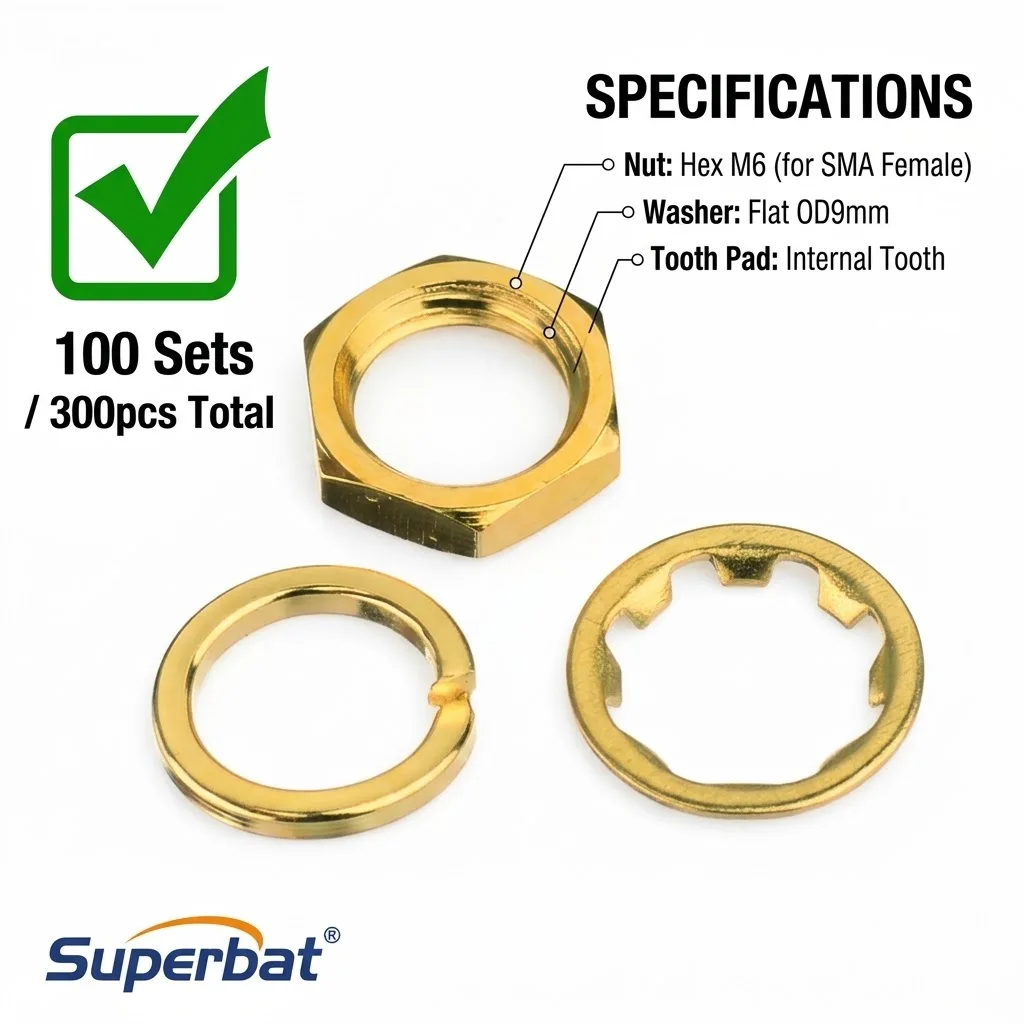Gold Plated SMA Female Connector Accessories