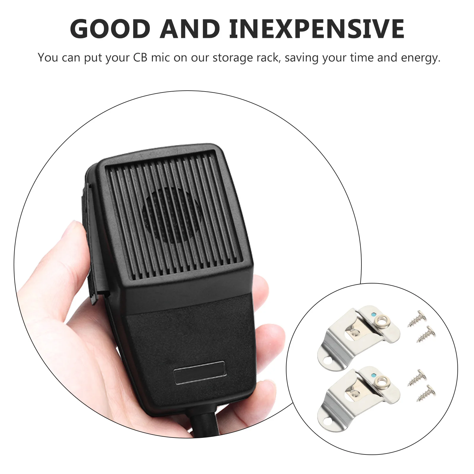 Microphone Back Clip Cb Hanger Mounting Radio Hook Hanging Automotive Microphones
