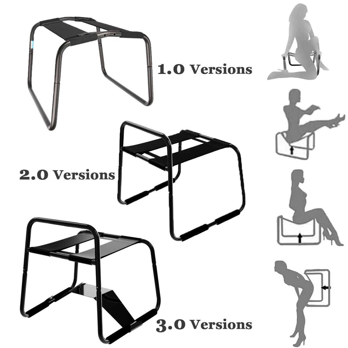 BDSM Couple Sex Chair Sex Toys For Adult Game Position Chair Furniture Aid Elastic Stool Novelty Toy Erotica Equipment