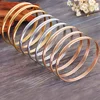 7/9/12Pcs Set Fashion Stainless Steel Bangle Set Arrival Plated 8.5inch Length Inner Diameter 68mm For Jewelry Making Parts 6