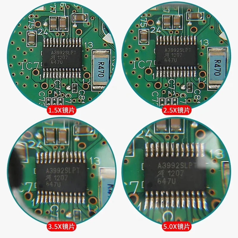 Jewelry Magnifier Jeweler Repair Magnifier Jewelry Magnifying Glass Magnifying Glass Soldering Magnifier Soldering Repair Magnifier Watch Repair Tool Head Wearing Magnifier Magnifying Glass Lamp Reading Magnifier Magnifying Glasses With light LED Reading Watchmaker Repair Wearing Magnifier 1.5X 2.5X 3.5X 5.0X Usb Rechargeable