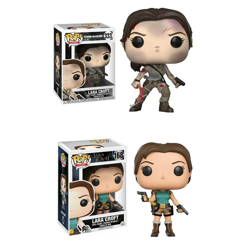 thumbnail image 4 of Funko POP Games Lara Croft 168# Tomb Raider Lara Croft 333# Figura de vinilo Colección Muñecas Regalos de Navidad Colección Regalo Juguetes, 4 of 5