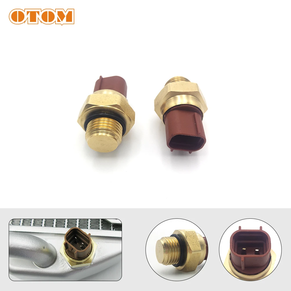 2 Piece Electric Radiator Coolant Fan Water Temperature smart thermostat engine coolant thermostat Switchs Temp Sensor For KTM HONDA YAMAHA SUZUKI KAWASAKI