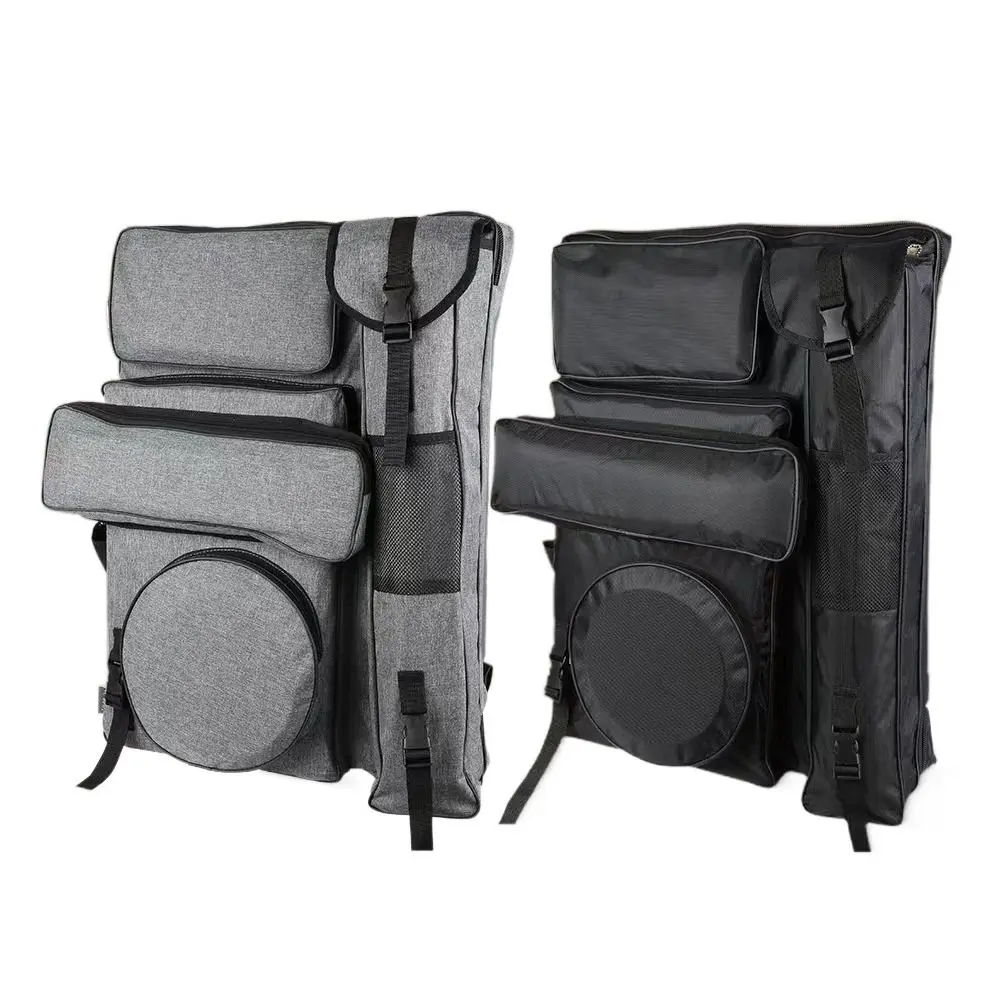 휴대용 캔버스 스케치 도구 아트 가방 대용량 내구성 있는 아티스트 캔버스 백팩 방수 스케치 보관 가방 여행용