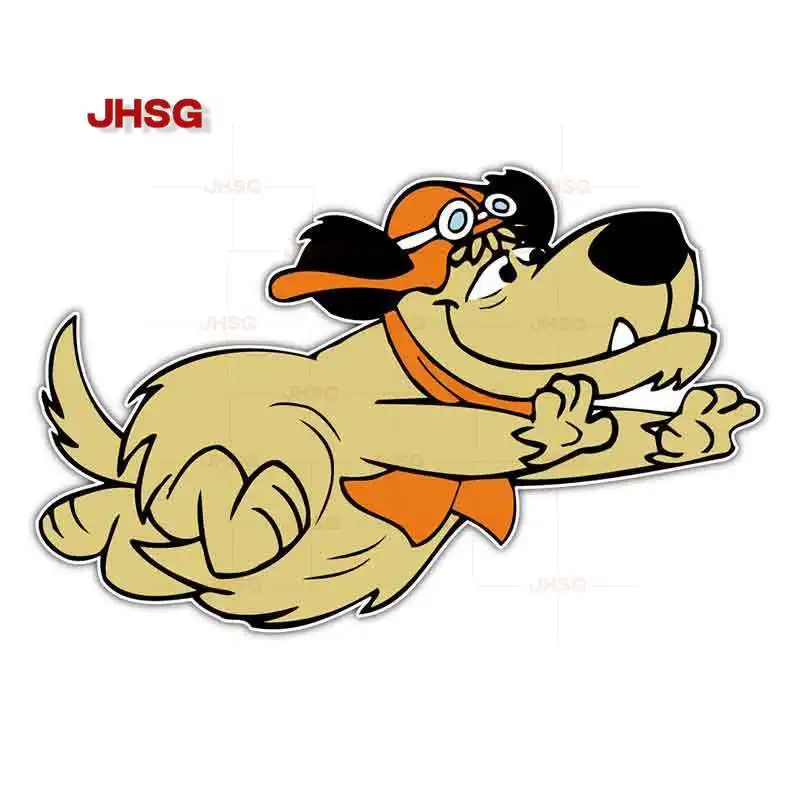 

JHSG Funny Car Stickers and Decals for Muttley Dog Kids Laptop Surfboard ATV Bumper Sticker Cartoon Sticker Customizable PVC