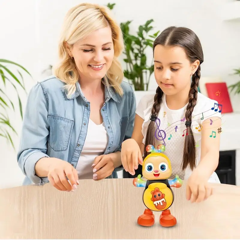 Musical Dancing Bee Electric Toys Musical Toys Electronic Cartoon Bee Preschool Learning Toys Educational Toys Interactive 2