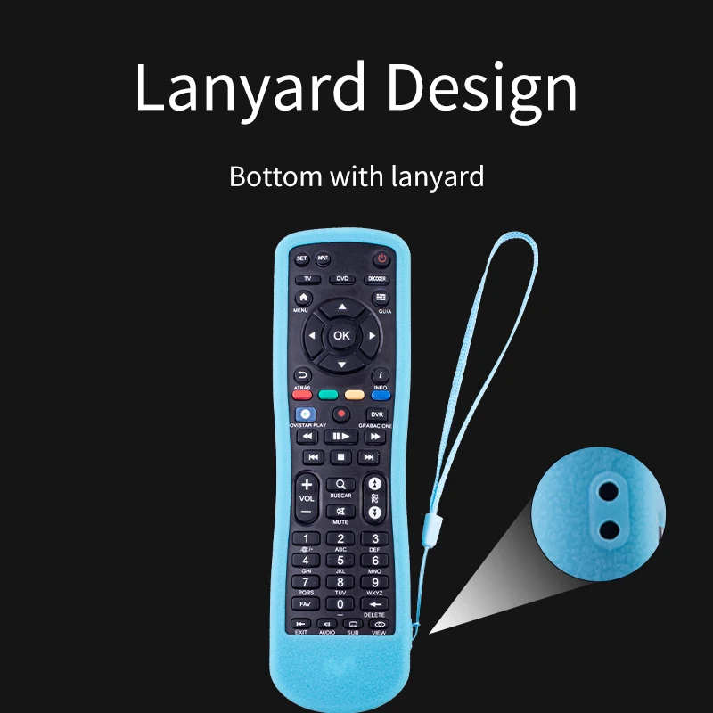 Silicone Case Protective Cover For Movistar STB TV VIDEO AUX 4 IN 1 remote 5