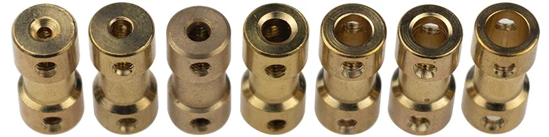 Description Picture 3 of item1pcs 2mm/2.3mm/3mm/3.17mm/4mm/5mm/6mm Brass Connecting Shaft Motor Drive Connector Bronze Rigid Coupling Coupler Sleeve