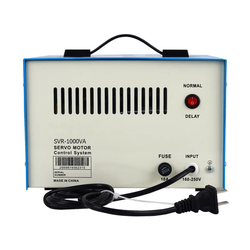 좋은 할인 1KVA 단상 자동 전압 안정기 서보 제어 AVR PC 냉장고 에어컨 220V AC 전류