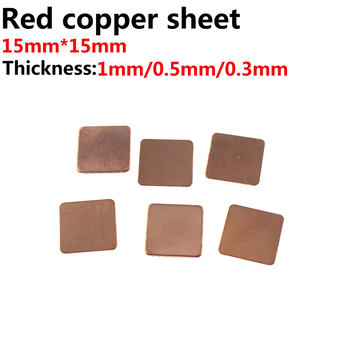 50pcs 0.1/0.3/0.5/0.8/1mm Laptop Copper Sheet Plate Strip Shim Thermal Pad Heatsink Sheet For GPU CPU VGA Chip RAM Cooling mx4 4g 8g 20g cpu thermal paste processor thermal grease for cpu gpu printer heatsink cooling cooler compound silicone