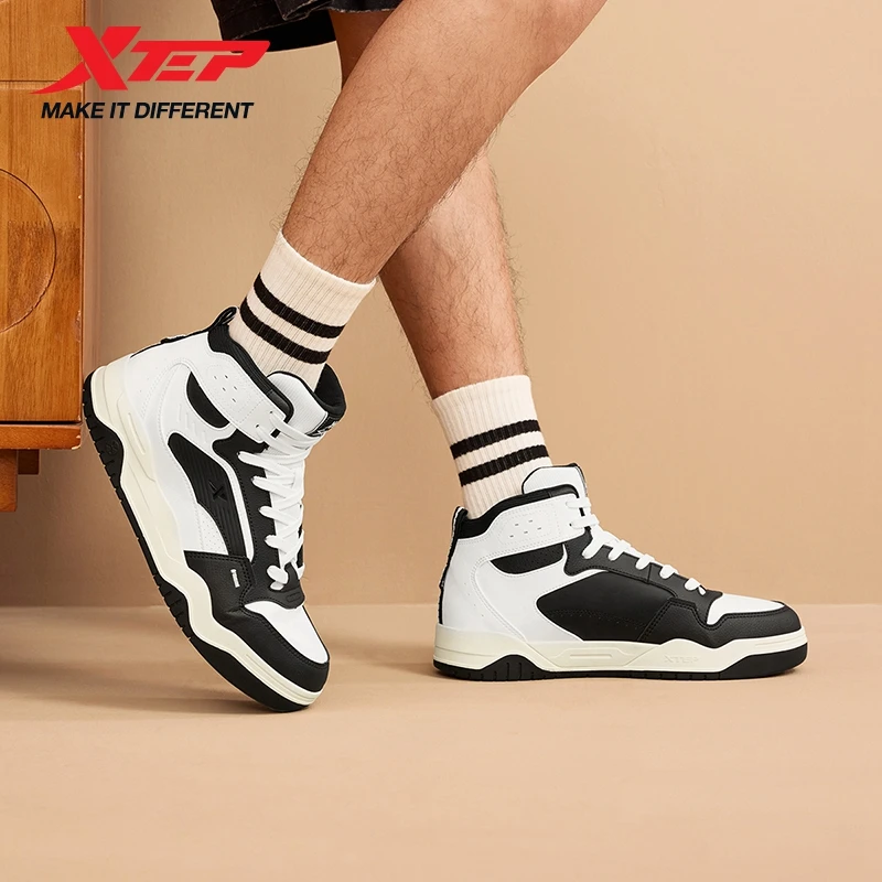 Xtep Casual Men‘s Shoes Street Style Breathable Fashion Shock Absorption Durability Cushion Leisure Outdoor Sneaker 875319310001