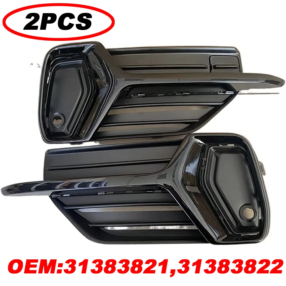 2PCS/Pair 31383821 31383822 Brand New Front Bumper Outer Grille Left