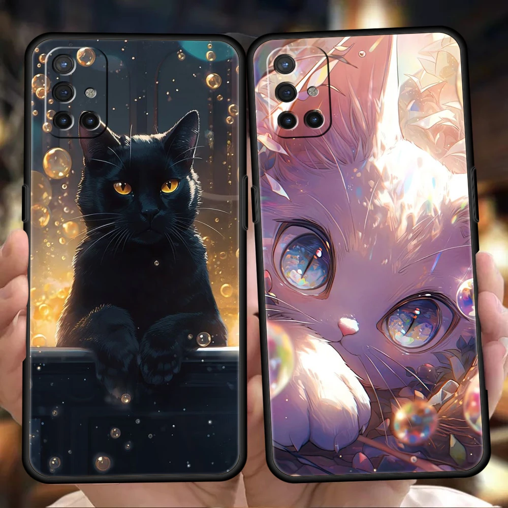Cartoon Cat Silicone Phone Case - Stylish and Protective Cover Shell