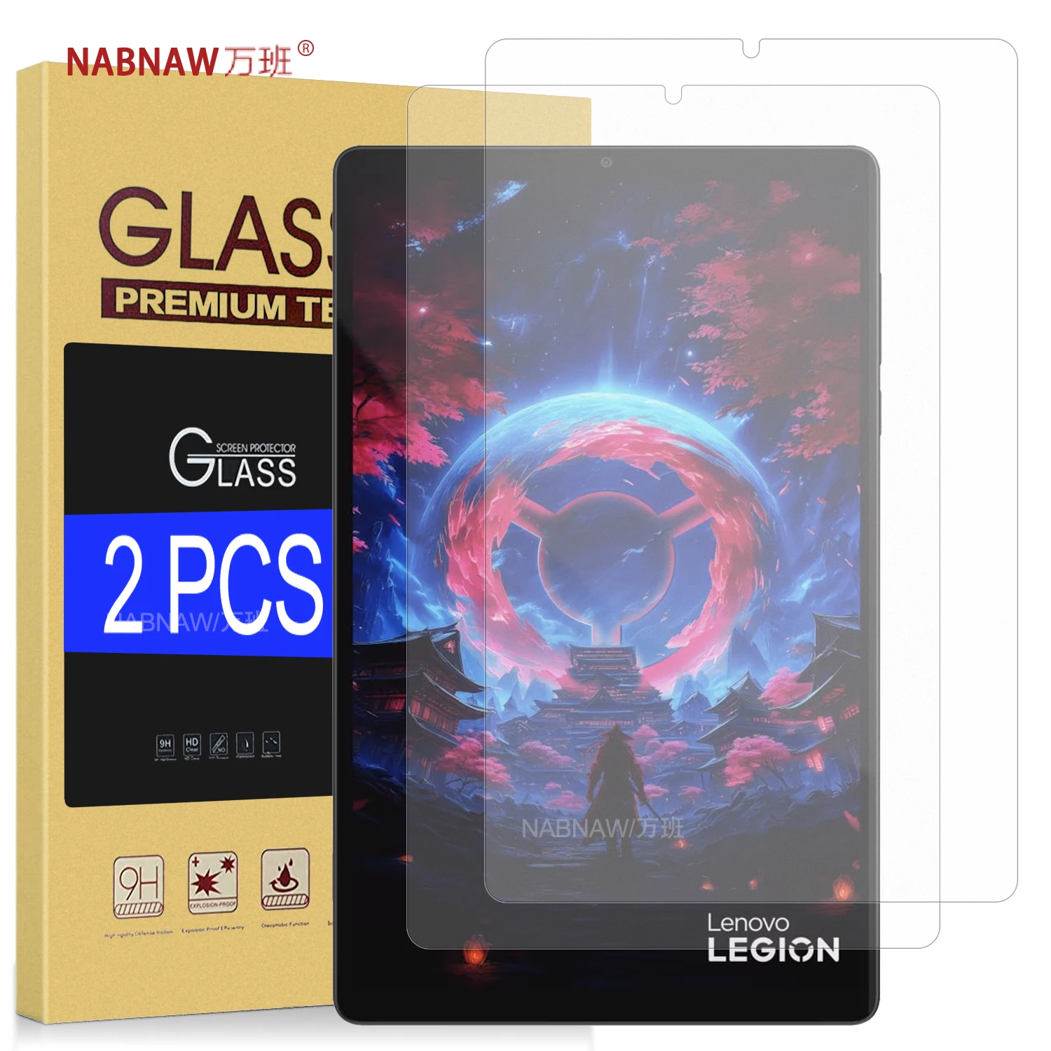 Lenovo Legion Tab 8.8 Damage-Proof Tempered Glass Screen Protector 2-Pack