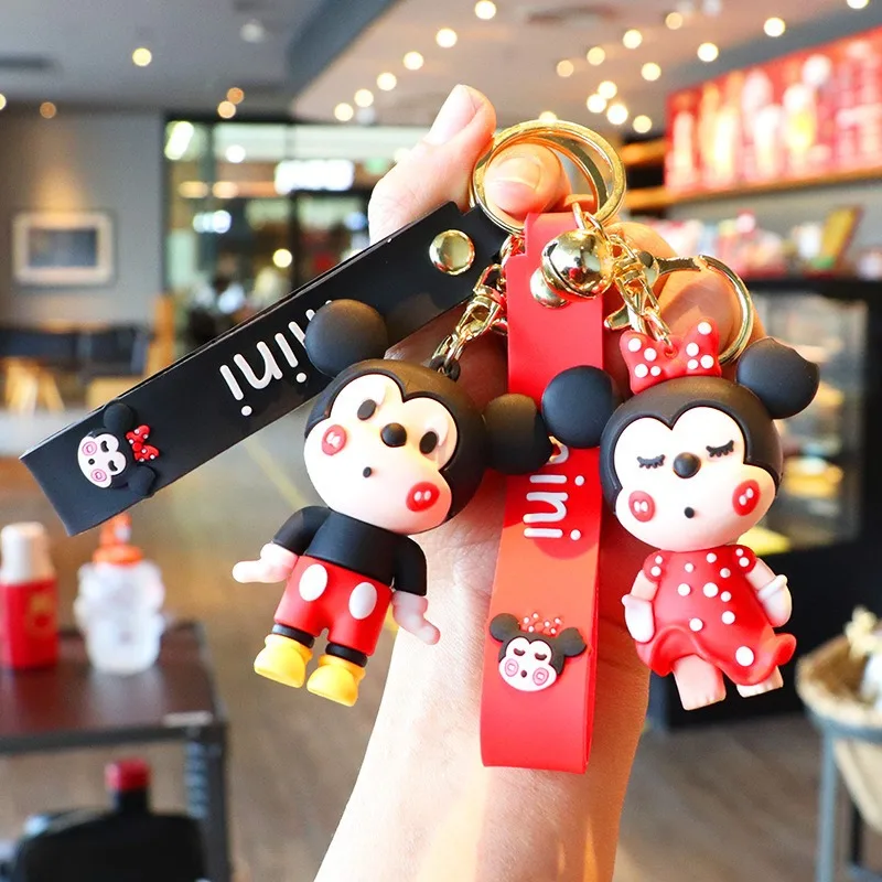 

Disney Mickey Mouse Keychains Anime Figures Cartoon Keychains Anime Merchandise Decoration Children Birthday Gift Christmas Gift
