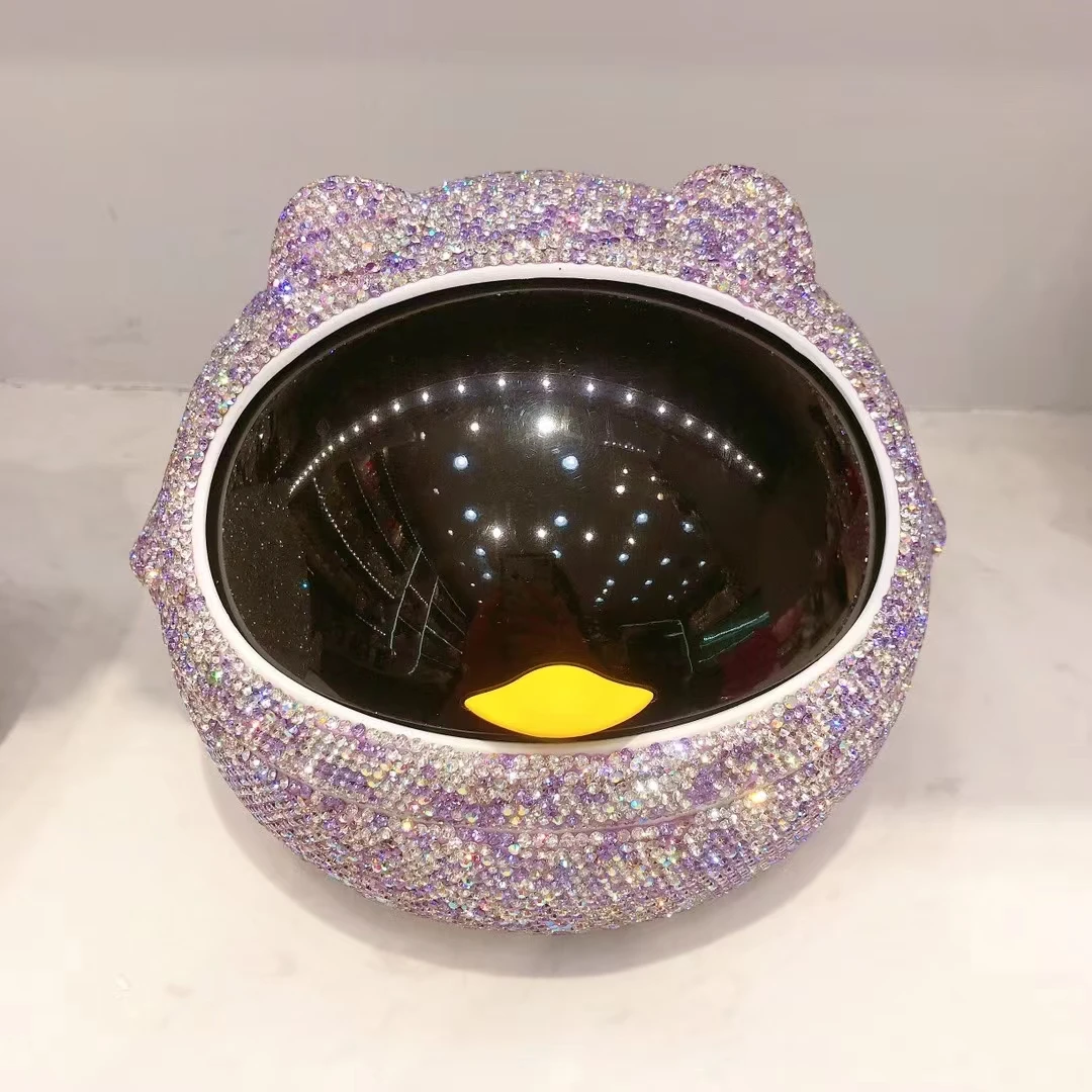 

Space cat diamond storage box Desktop storage bucket Box desk organizer decorative storage box with lid storage containers