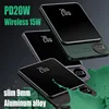 10000mAh Alloy Macsafe Powerbank Magnetic Power Bank Wireless Fast Charger Portable Battery For Magsafe iPhone 16 15 14 13 12 6