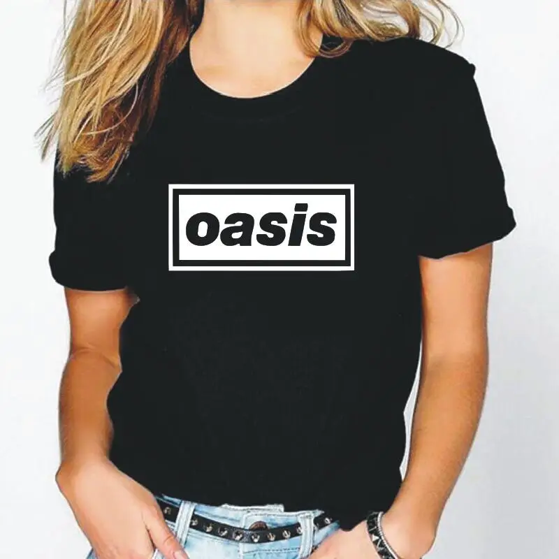 

Oasis Letter Print Women Tshirt Harajuku Fashion Shirt Tee Shirt Femme Summer Hipster Casual T Shirt Women Tops Camisas Mujer