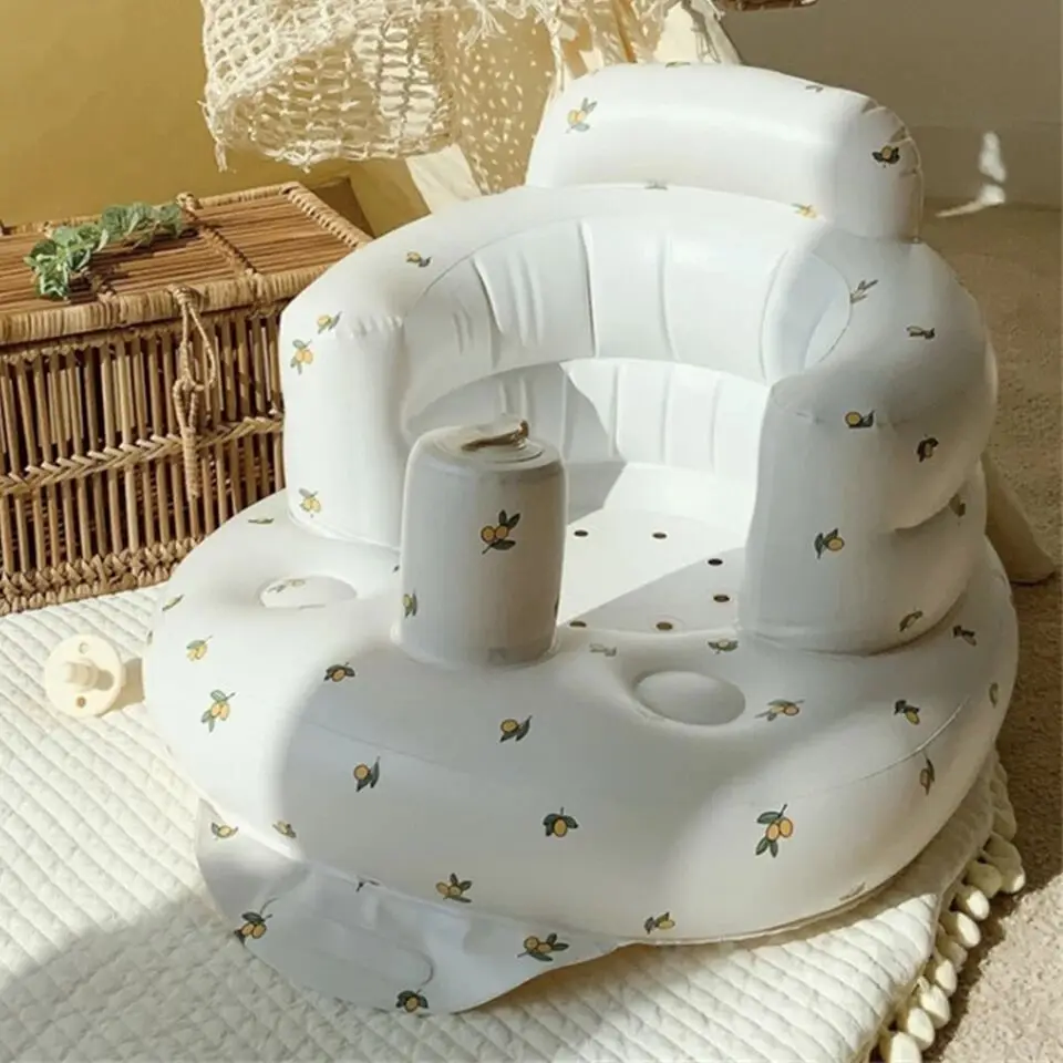 

Multifunctional Baby Chair Inflatable Seat PVC Inflatable Learn Eating Train Bathing Seat chair Baby Feeding sofa for 0 3 year