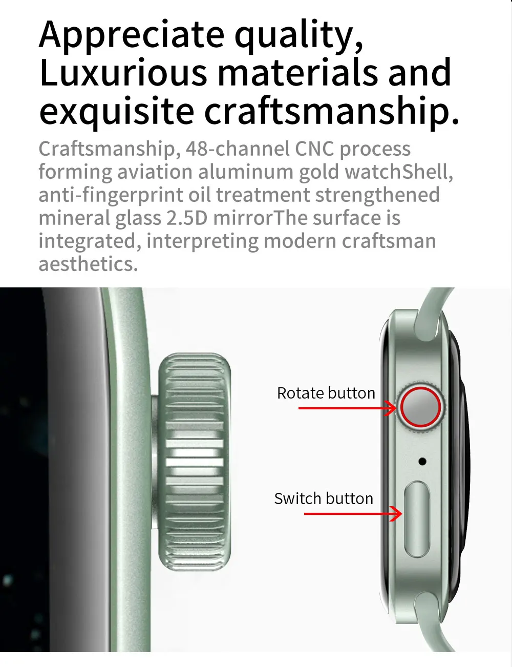 Z36 Ʈ ġ Series 7   1.75 &DIY Face  Men Women Smartwatch   iOS ȵ̵ PK IWO W37 W26 W46