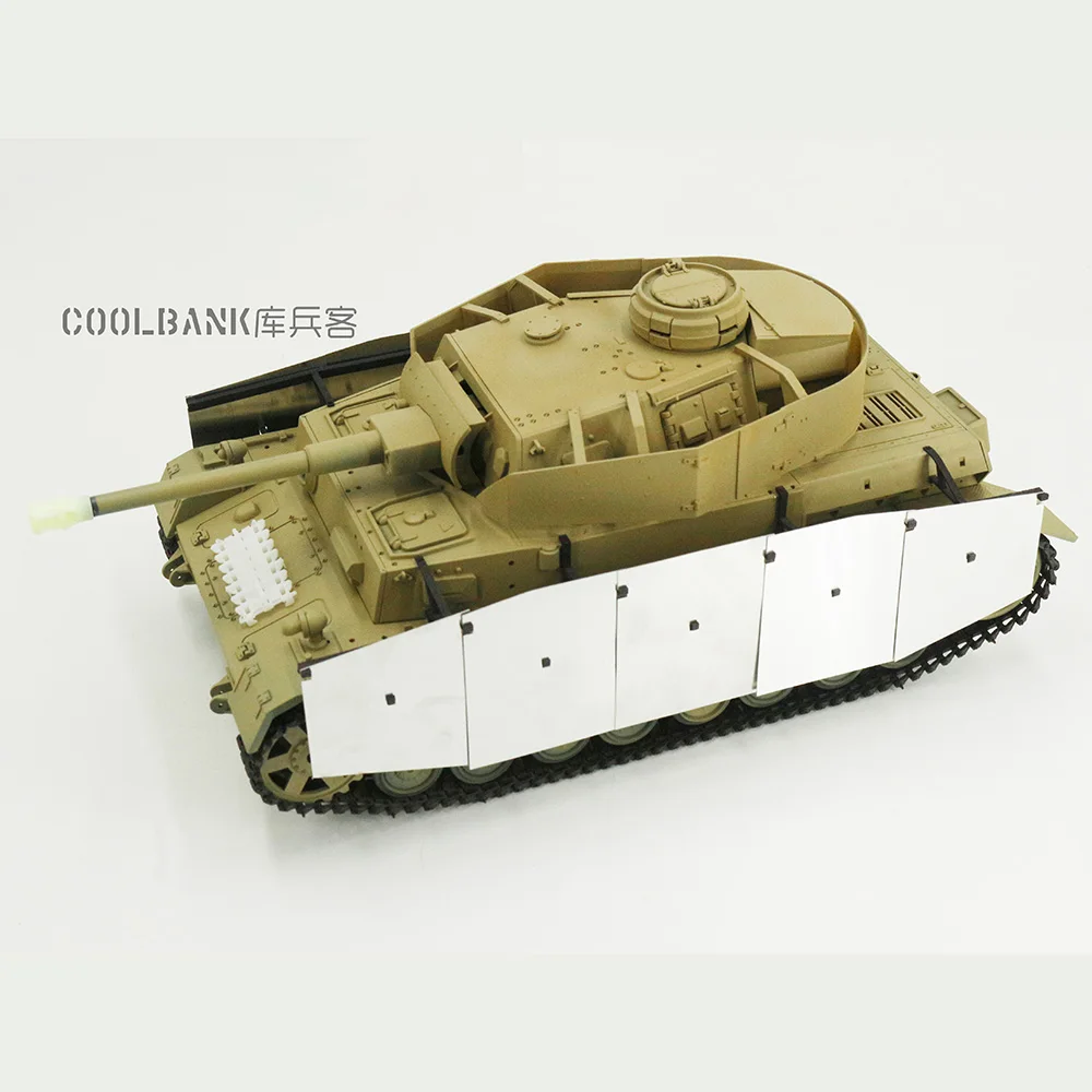 Coolbank 1/16 Panzer Iv Armor Kit (Per Henglong 3858/3859) Adesivi Serbatoio Rc