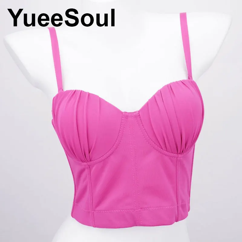 Rose Pink Crop Tops Rhinestone Tank Top 2026 New Luxury Y2K Sweet Cute High Street Party Club Sexy Corset Top Bra Women Clothing