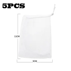 Set of 5 Reusable Mesh Bags for Kitchen and Grocery Storage (5pcs (11x9cm))