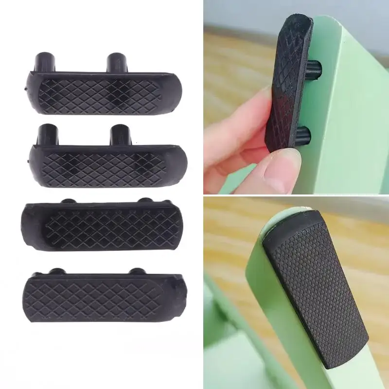 2/4Pcs black Child Growth Chair Non-slip Foot Pad Universal For Stoke Accessories Baby Dining Table Leg Gasket