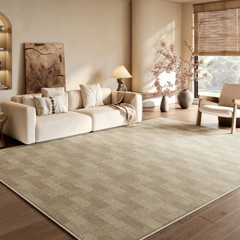 Solid Color Living Room Carpet Light Luxury High-end Large Area Bedroom Rugs Modern Simple Sofa Coffee Table Floor Mats Tapis 러그