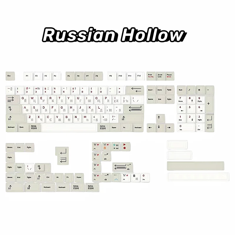 Maimooo-teclado Mecânico Simples Branco Keycaps 145 Chaves Textura Material Pbt Faça Você Mesmo Keycaps Periféricos Cereja Russo - Imagem 6