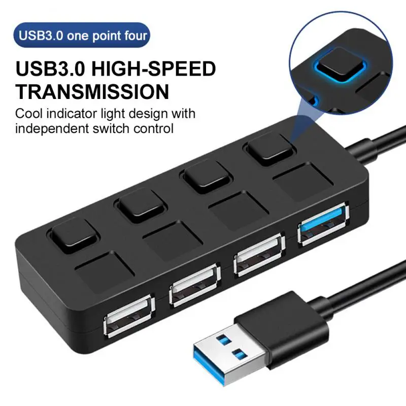 

Разветвитель USB 3,0 с 4 портами, 5 Гбит/с