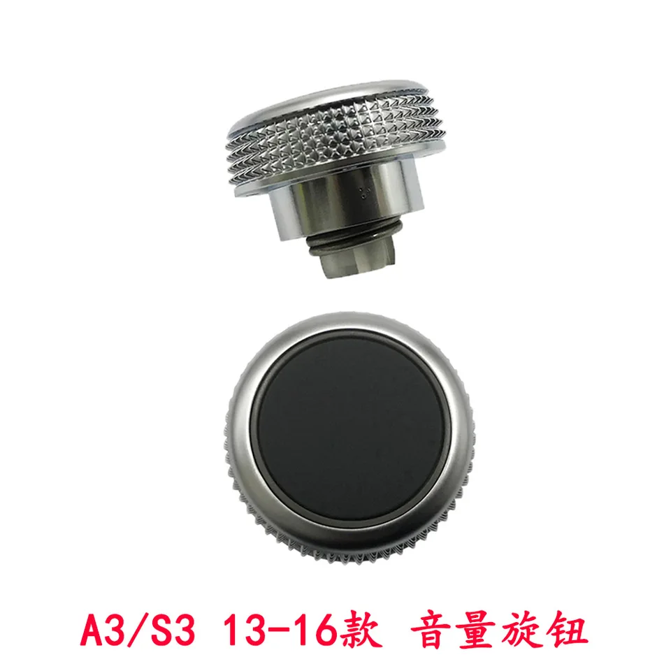 EpheyFIF Bouton Rotatif De Contrôle Du Volume Radio, Bouton De Commutateur D 'autoradio Pour Golf 6 Pour Skoda, Noir, Manuel, Bouton-poussoir, Rotatif