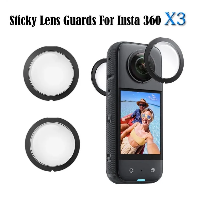 Protezioni Per Lenti Appiccicose Per Insta360 X3 Protector Per Insta 360 One X3 Panoramic Action Camera Proteggi Gli Accessori