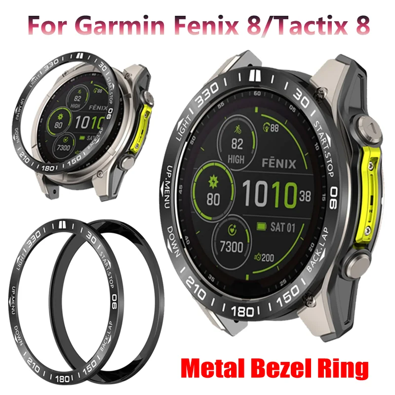 Fashion Metal Bezel Ring with Time/Speed Scale Protective Frame Bumper