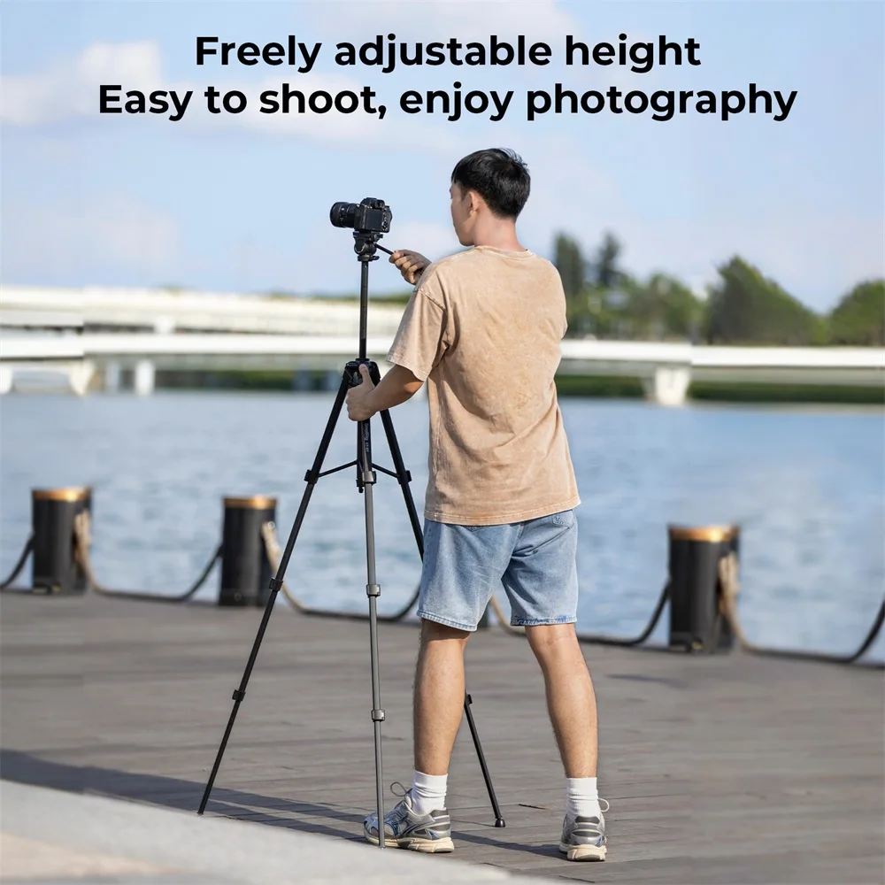 Versatile Lightweight Tripod Adjustable Portable Foldable Tripod for Camera W Sm