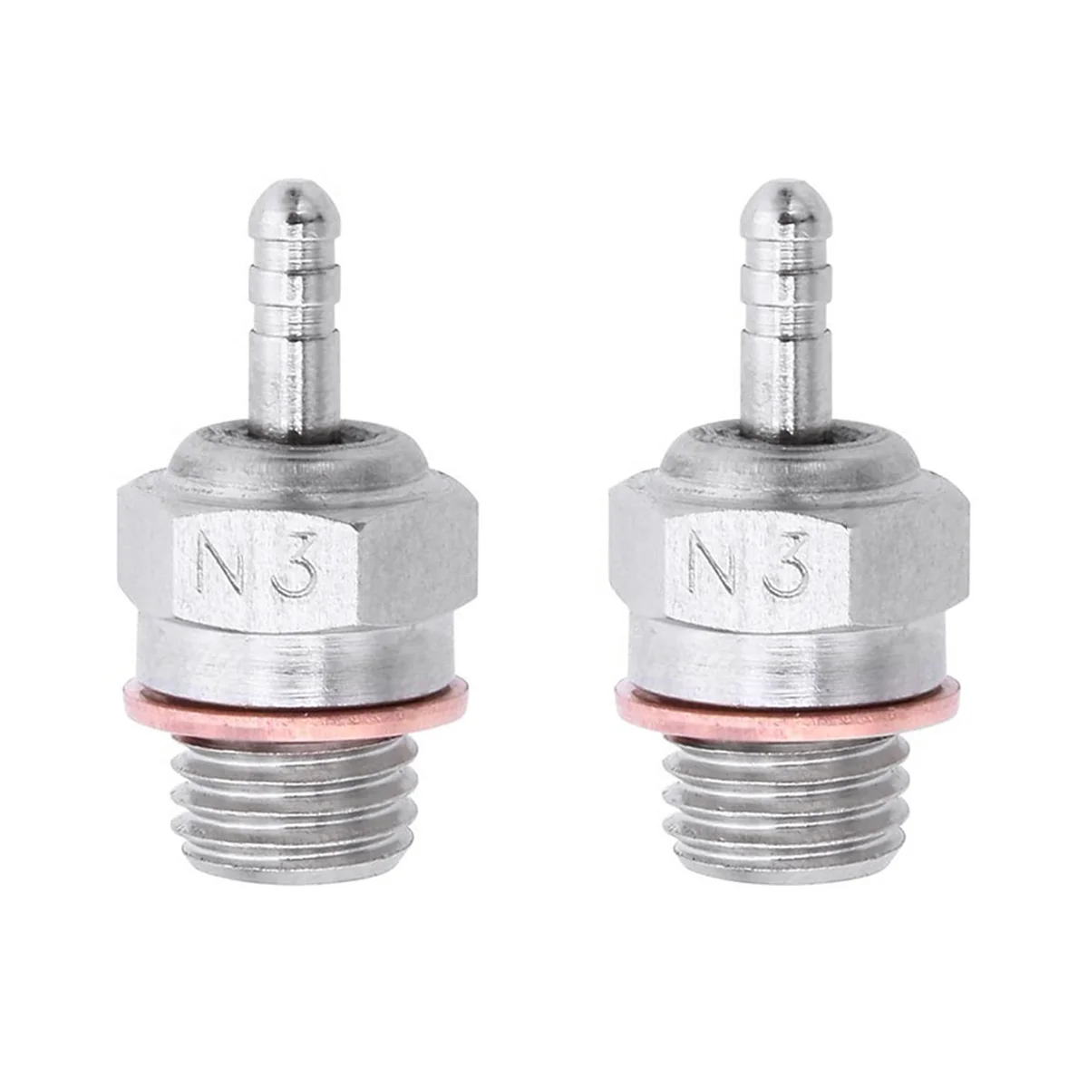 2 Pezzi Candelette Hot Spark Vertex Sh Parti Del Motore Accessori Per Nitro Truck Sostituire Os Rc Car Hsp 70117 N3