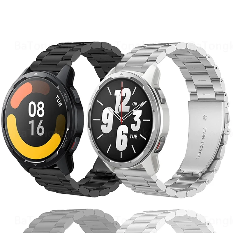 

For Xiaomi Watch S1 Active Metal Strap Stainless Steel Magnetic loop For Mi Watch Sport Color 2 Bracelet IMILAB KW66 Wrist Band