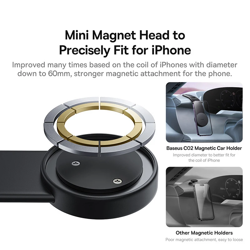 Baseus Magnetic Car Phone Holder Stand Foldable Telephone Support
