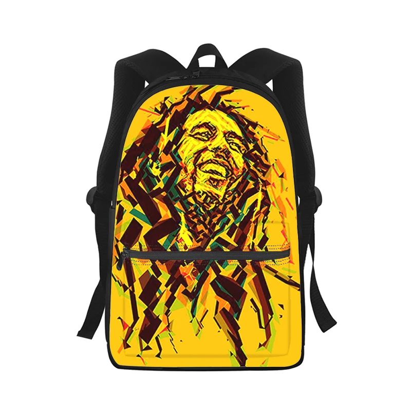 Bob Marley Men Women Backpack 3D Print Fashion Student School Bag Laptop Backpack Kids Travel Shoulder Bag