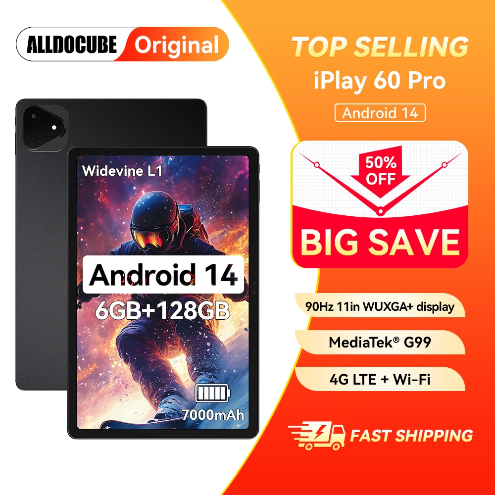 Alldocube iplay 60 pro 11 inch Tablet 6GB+6GB RAM 128GB ROM