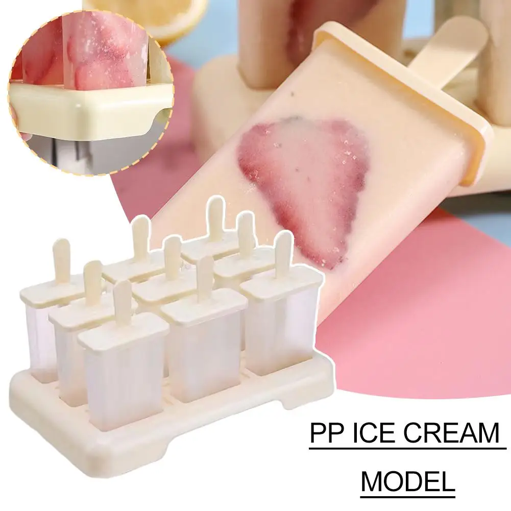 PP Plastic Ice Cream Molds Beige Color DIY Kitchen Tool