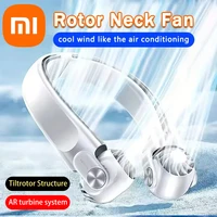 Xiaomi 8000mAh Wearable Neck Fan Portable Air Conditioner USB Rechargeable High Power Bladeless Turbine Fan Suitable for Outdoor 1